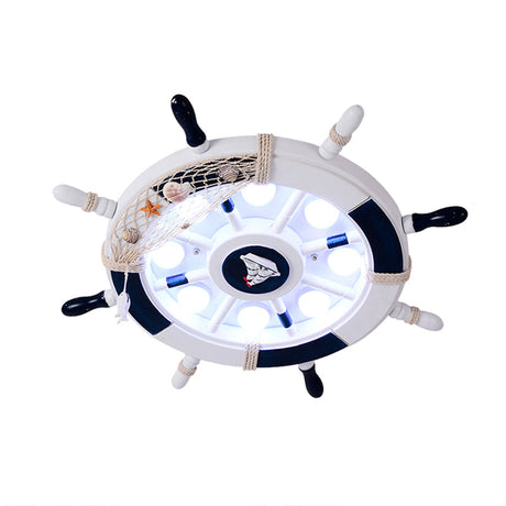 Modern Led Flush Mount Ceiling Light For Childs Mediterranean-Style Bedroom