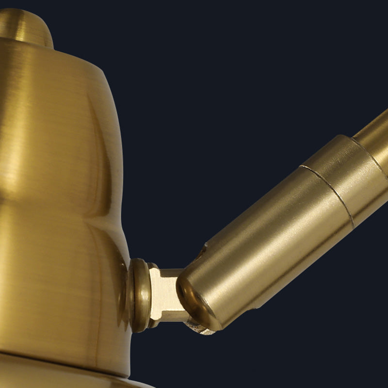 Swivel Shade Wall Mount Light - Sleek Metal Bedside Reading Lamp With V-Shaped Arm