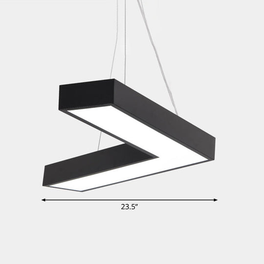 Sleek Metal V - Shaped Led Flush Mount Ceiling Light For Reception Room