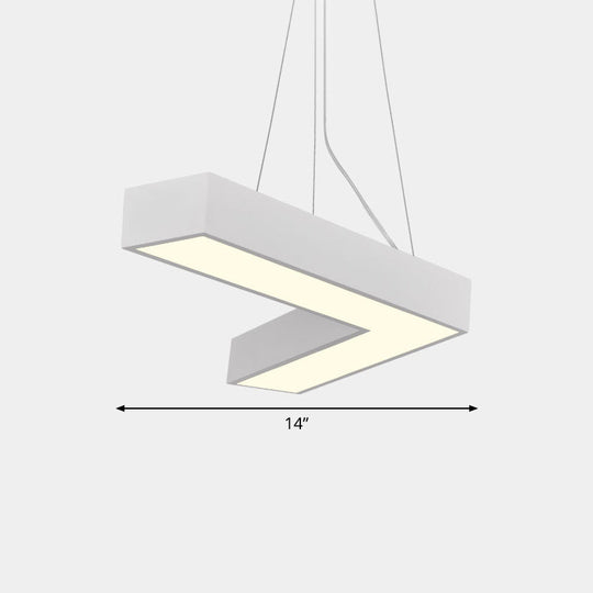 Sleek Metal V - Shaped Led Flush Mount Ceiling Light For Reception Room