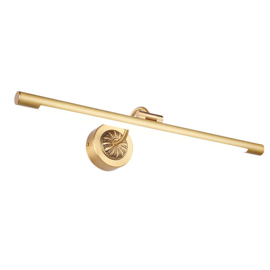 Metal Led Picture Light Traditional Vanity Sconce With Swing Arm - Ideal For Bathrooms