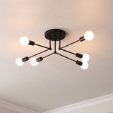 Nordic Black Metal Flush Mount Ceiling Light For Bedroom 6 /