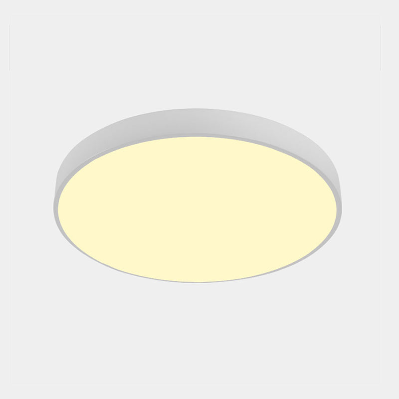 Nordic Led Ceiling Light With Acrylic Diffuser For Hallways - Sleek Metal Flush Mount