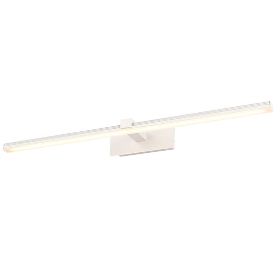 Minimalist Led Wall Mount Light Fixture - Stick Shaped Bathroom Vanity Lighting In Acrylic