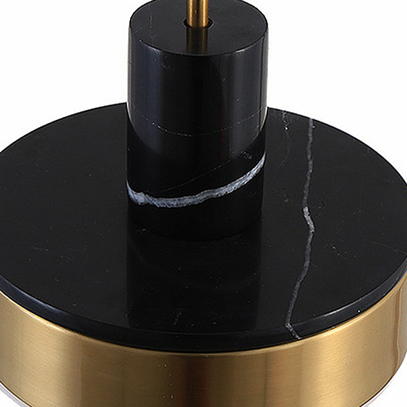 Contemporary Metal Drum Pendant Lamp - 1-Light Led Hanging Ceiling Light For Dining Room