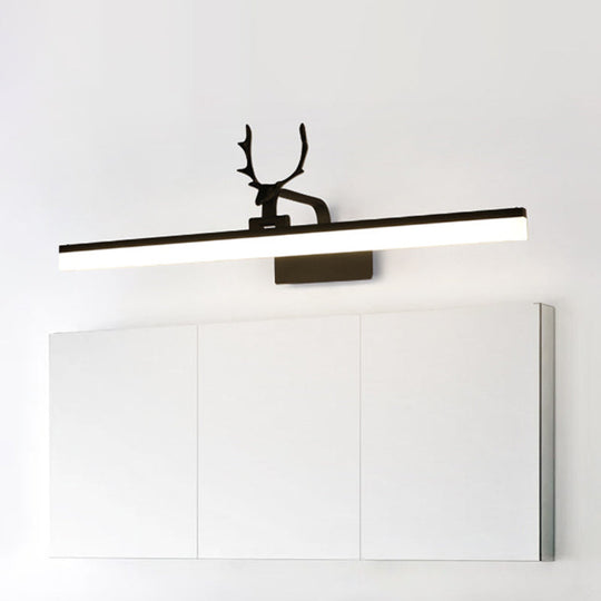 Country Style Adjustable Led Vanity Mirror Light With Acrylic Design Wall Sconce Lighting Black / 16