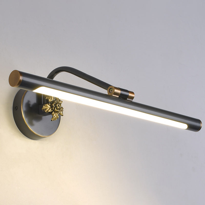 Vintage Metal Led Wall Mount Vanity Mirror Light With Adjustable Tube