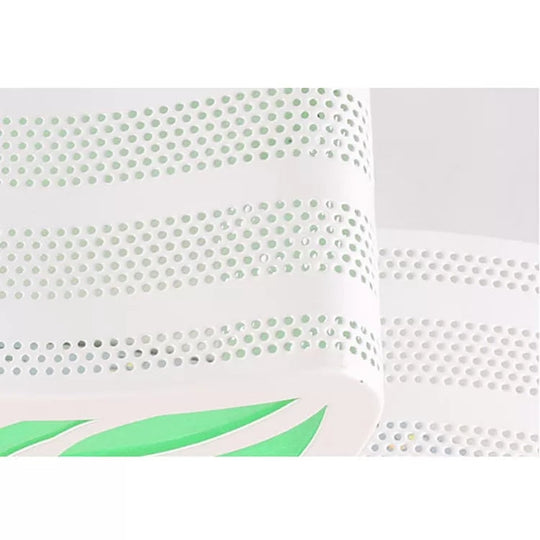 Modern Apple Flush Mount Light: Acrylic Metal Nordic Style Ceiling Fixture For Living Rooms