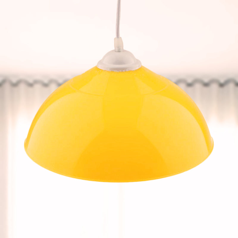Modern Metallic Pendant Light In Polished Black/Grey - 1-Light Ceiling Hanging Fixture For Dining