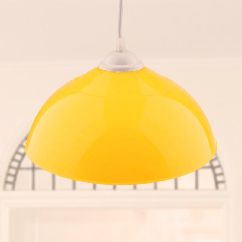 Modern Metallic Pendant Light In Polished Black/Grey - 1-Light Ceiling Hanging Fixture For Dining