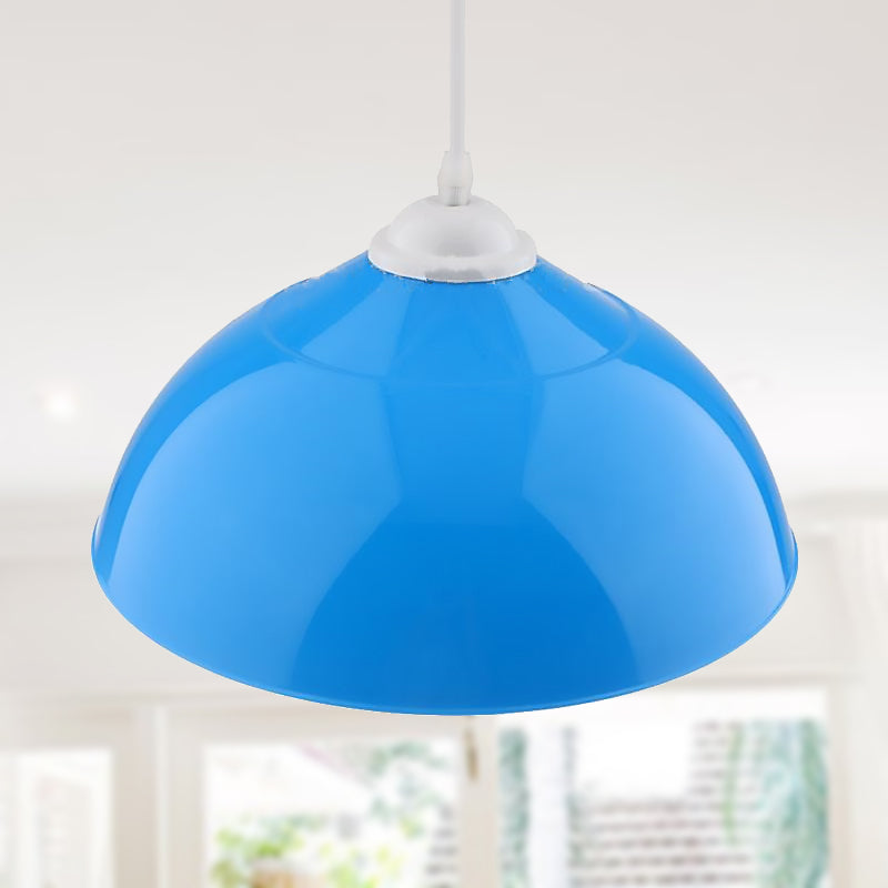 Modern Metallic Pendant Light In Polished Black/Grey - 1-Light Ceiling Hanging Fixture For Dining
