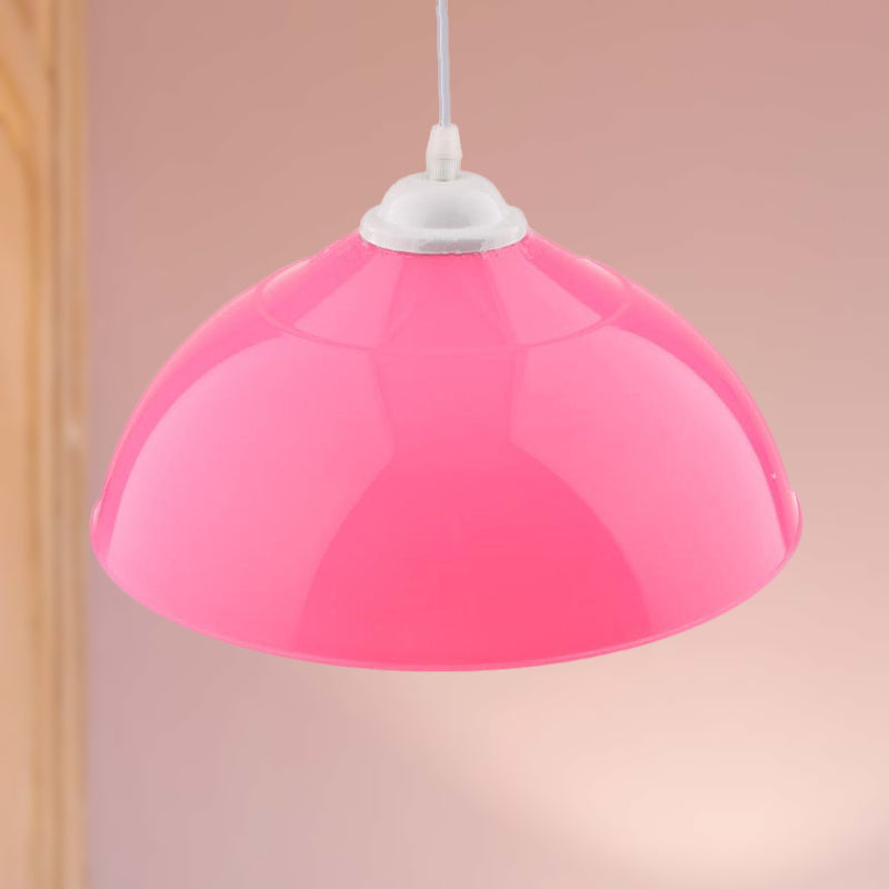 Modern Metallic Pendant Light In Polished Black/Grey - 1-Light Ceiling Hanging Fixture For Dining