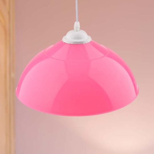 Modern Metallic Pendant Light In Polished Black/Grey - 1-Light Ceiling Hanging Fixture For Dining