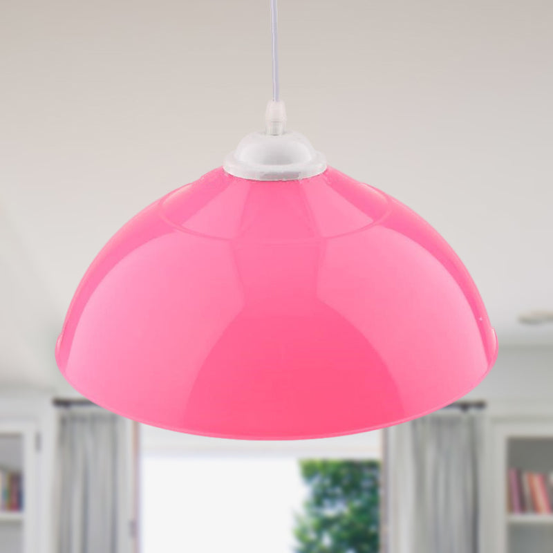 Modern Metallic Pendant Light In Polished Black/Grey - 1-Light Ceiling Hanging Fixture For Dining