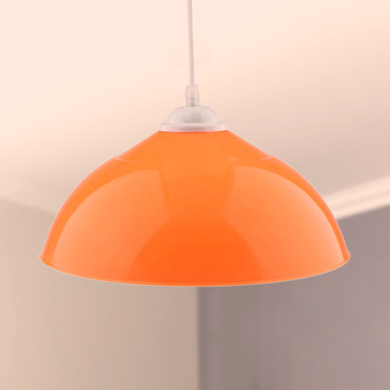 Modern Metallic Pendant Light In Polished Black/Grey - 1-Light Ceiling Hanging Fixture For Dining