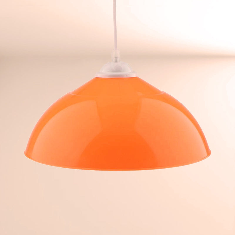 Modern Metallic Pendant Light In Polished Black/Grey - 1-Light Ceiling Hanging Fixture For Dining