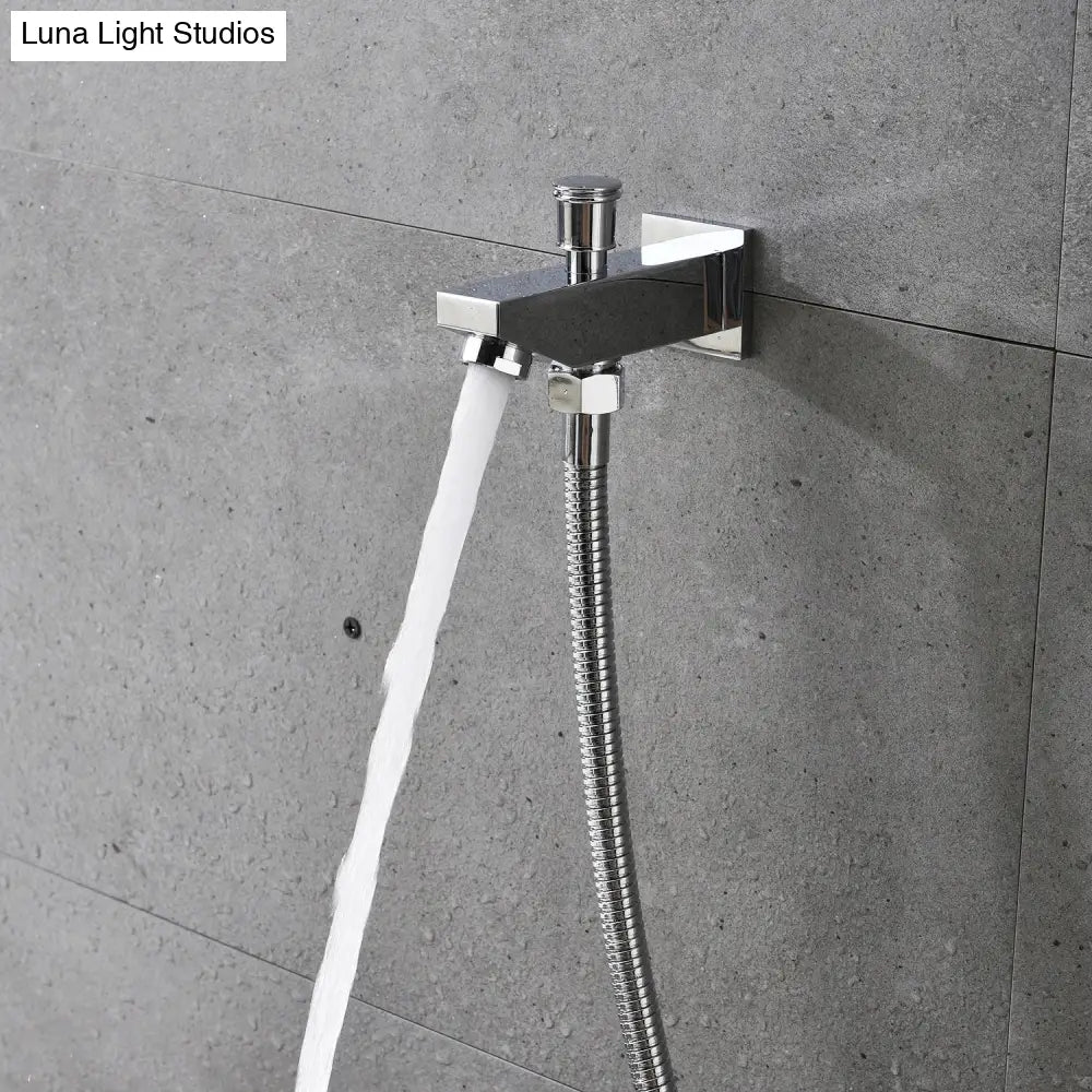24x12 Inch 600x300mm Bluetooth Music LED Shower Head Panel Faucet Rain Mist Waterfall Column Thermostatic Mixer Valve