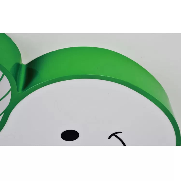 Darling Smiling Apple Ceiling Light For Child’s Bedroom - Acrylic Metal Flush Mount
