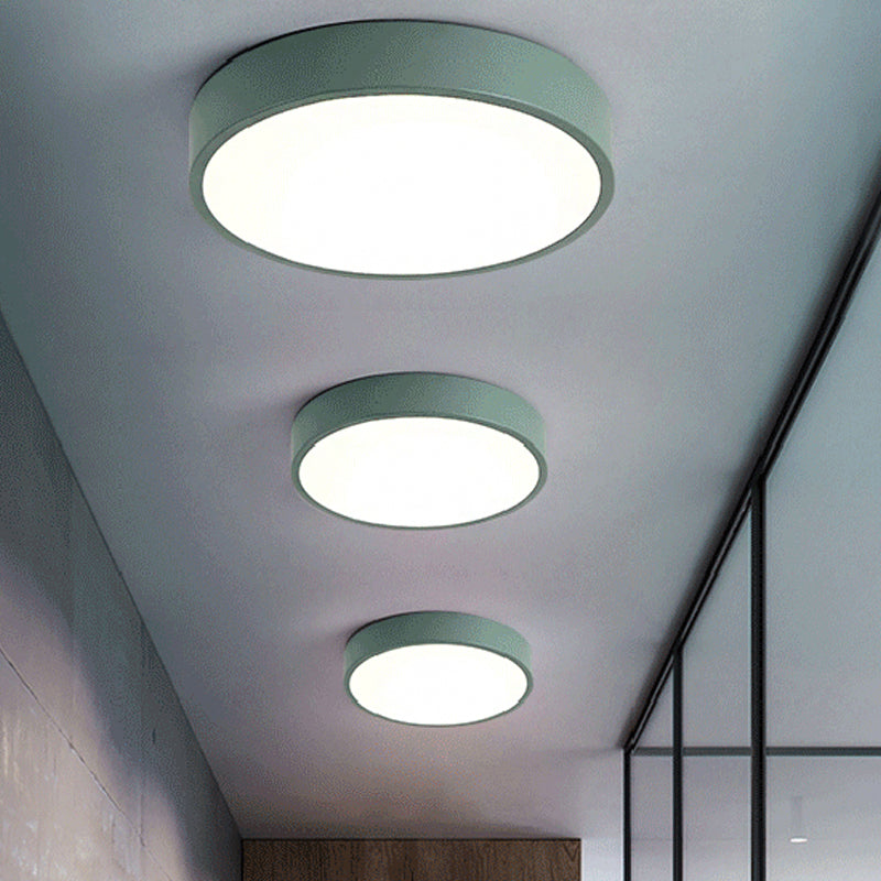 Modern Kids’ Bedroom Ceiling Light: Acrylic Round Flush Mount