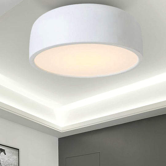 Led Flush Mount Ceiling Light For Modern Bedroom With Acrylic Dome Shade White / 14