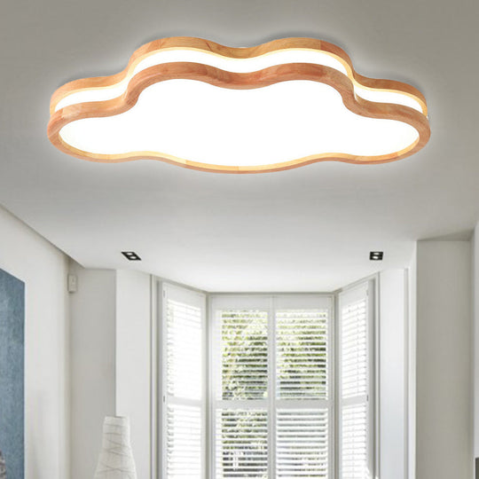 Nordic Style Acrylic White Led Ceiling Lamp For Kid’s Bedroom - Sky Mount Light