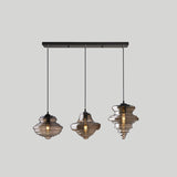 Modern Glass Pendant Lighting For Dining Room Table 3 / Smoke Gray Linear