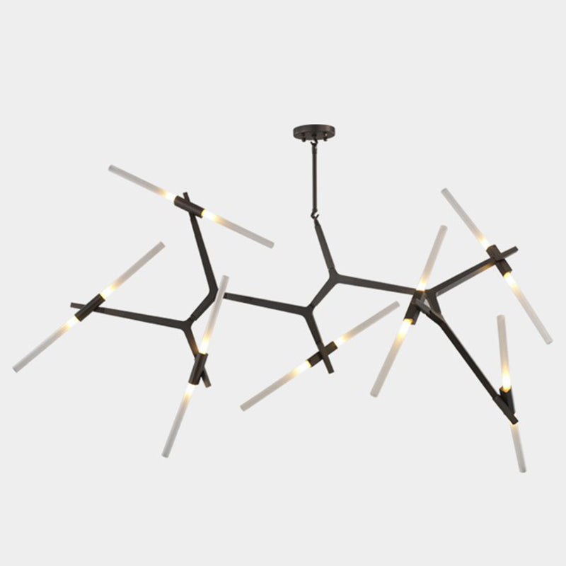 Post-Modern Metal Pendant Ceiling Light Fixture - Branches Design 14 / Black
