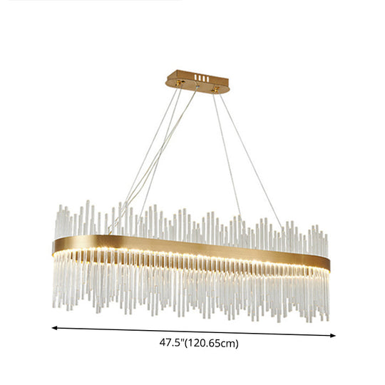 Adjustable Glass Crystal Drum Chandelier Pendant Light For Modern Living Rooms