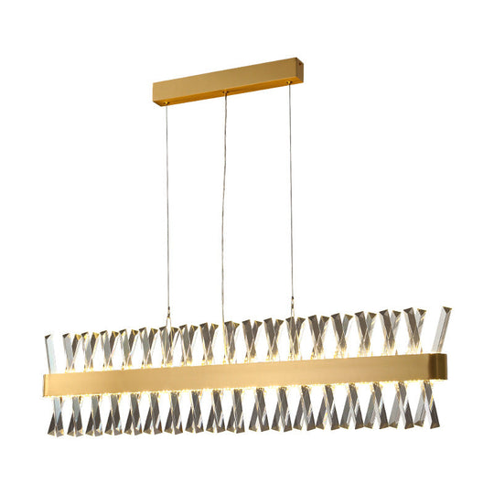 Modern Clear Crystal Chandelier For Dining Table