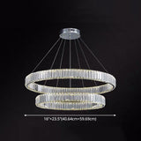 Modern Led Crystal Chandelier For Living Room Suspension Pendant Light
