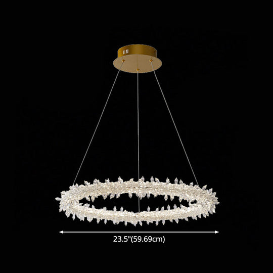 Crystal Flower Chandelier Light For Modern Living Rooms