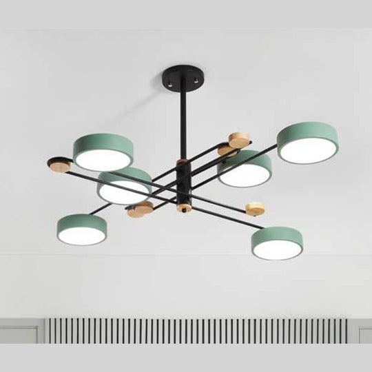 Modern Metallic Pendant Light With Layered Branching Chandelier Design For Living Room