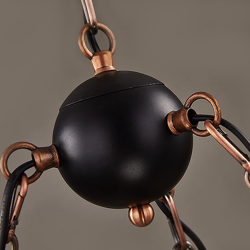 Coastal Wood Anchor Pendant Light In Beige For Coffee Shops