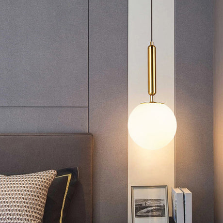 Contemporary Glass Pendant Light - Spherical Design For Lounge