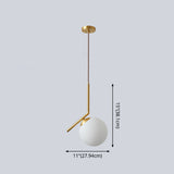 Mid Century Modern Glass Pendant Light Fixture - Stylish & Serene Bedroom Illumination