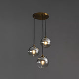 Modern Blown Glass Sphere Pendant Lights For Bedroom