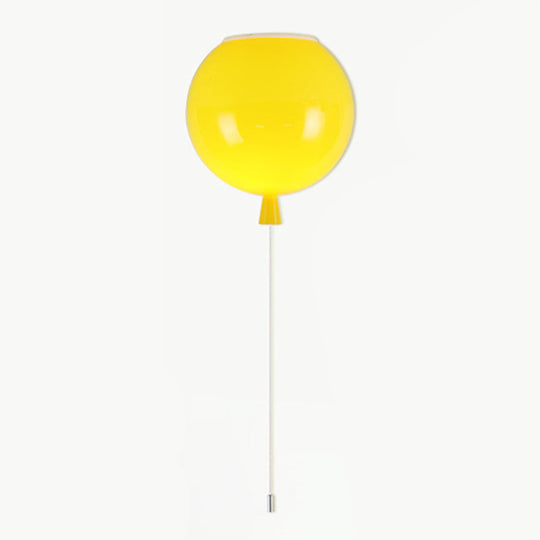 Modern Led Balloon Flush Mount Ceiling Light For Kindergartens Yellow / 8
