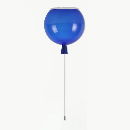 Modern Led Balloon Flush Mount Ceiling Light For Kindergartens Blue / 8