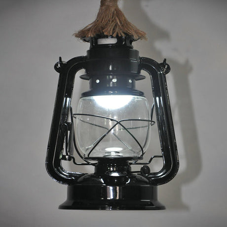 Industrial Vintage Hemp Rope Horse Lamp Chandelier For Restaurants - Metal Hanging Fixture