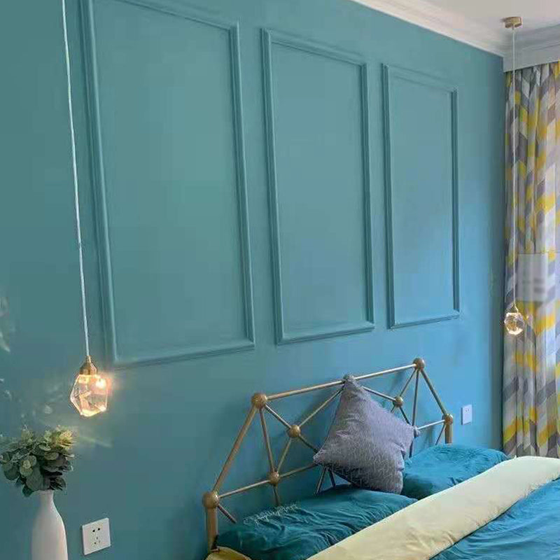 Golden Modern Stone Hanging Ceiling Light With Crystal Led: A Striking Bedroom Suspension Lighting