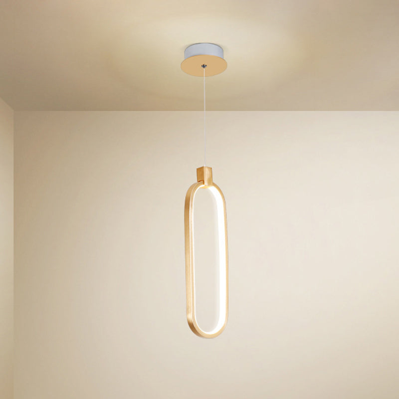 Gold Led Hanging Pendant Light For Bedroom With Metal Single Head And Small Ceiling Design 1 /