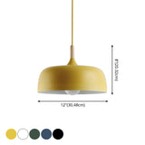 Modern Led Macaron Color Ceiling Pendant Light With Wood Lamp Socket