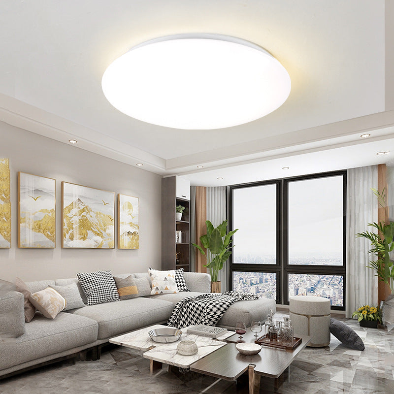 Dome Flush Mount Ceiling Light - Simplicity Acrylic Led Lighting White