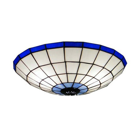 Traditional Flush Mount Glass Ceiling Lamp - Bedroom Lighting