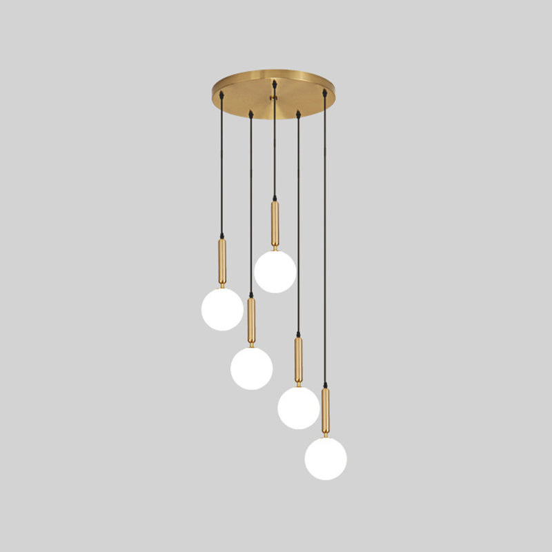 Minimalist Globe Pendant Light For Modern Living Rooms 5 / Brass