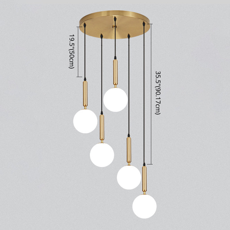 Minimalist Globe Pendant Light For Modern Living Rooms
