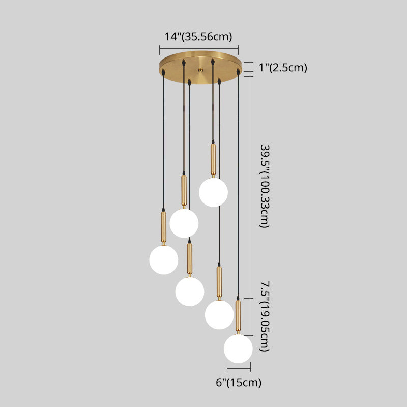 Minimalist Globe Pendant Light For Modern Living Rooms