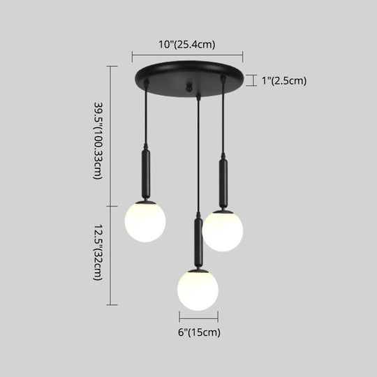 Minimalist Globe Pendant Light For Modern Living Rooms