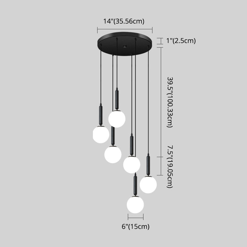 Minimalist Globe Pendant Light For Modern Living Rooms