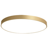Sleek Round Led Ceiling Lamp For Modern Bedroom And Corridor Lighting - Gold Baking Paint Bezel / 16